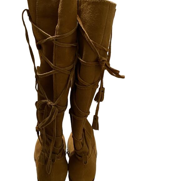 Bjorndal - Womens - Duncan Knee High Tan Suede Boots Size 9 - Picture 8 of 12